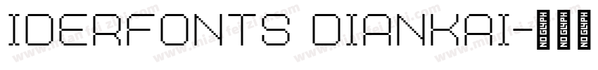 iderfonts diankai字体转换